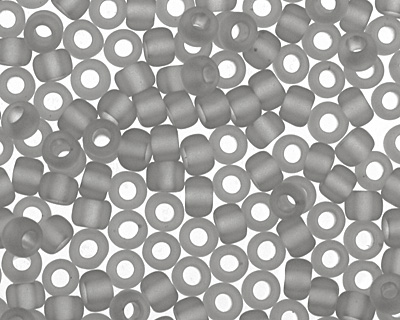 TOHO Transparent Frosted Light Gray Round 11/0 Seed Bead