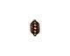TierraCast Antique Copper (plated) Beaded Twist Euro 6x11mm