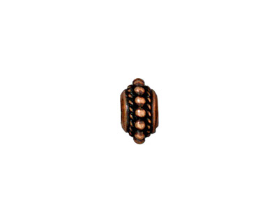TierraCast Antique Copper (plated) Beaded Twist Euro 6x11mm