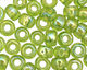 TOHO Transparent Rainbow Lime Green Round 6/0 Seed Bead