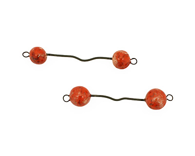 Jangles Ceramic Orange Wavy Link 56-67x11-12mm