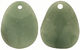 Green Aventurine Wavy Pendant 50-52x63mm