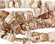 Rosetta Lace Agate Puff Square 20mm