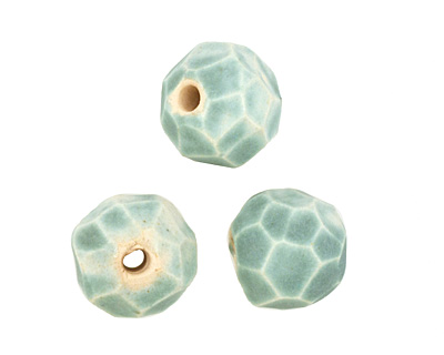 Gaea Ceramic Cerulean Geode Round 11-12x13-14mm