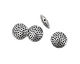 Pewter Textured Disk 17mm