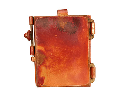 Patricia Healey Copper Leaf Locket 38x44mm