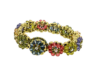 Glass Garden Gemstone Blooming Crystals Bracelet Kit