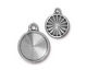 TierraCast Antique Pewter (plated) Faceted Drop 17x21mm