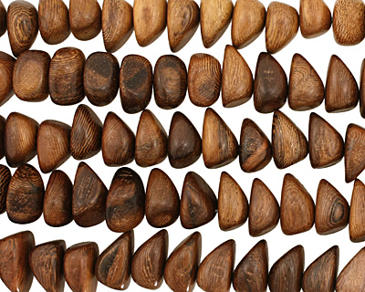 Roble Wood Side Drilled Nugget 8-10x15-16mm