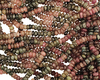 Tourmaline Faceted Rondelle 5-6mm