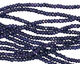 Sapphire (color enhanced) Faceted Rondelle 4mm
