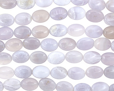 Chalcedony Flat Oval 18x13mm