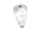 Silver (plated) Lipped Heart Bezel 29x53mm