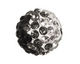 Jet/Crystal Ombre Pave Round 8mm (1.5mm hole)