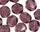 Czech Fire Polished Glass Amethyst Round 6mm