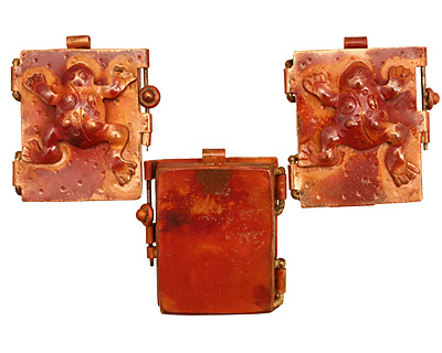 Patricia Healey Copper Frog Locket 39x44mm