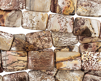 Coffee Bean Jasper Thin Pillow 35x25mm