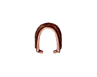 TierraCast Antique Copper (plated) Spiral Pinch Bail 7x15mm