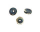 The BeadsNest Lampwork Glass Blue/Ivory Rondelle 8-9x13-14mm