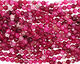 Ruby Line Agate Faceted Round 8mm