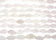 Rock Crystal Textured 3-Sided Rice 18-26x8-12mm