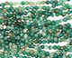 Green Line Agate Faceted Round 6mm