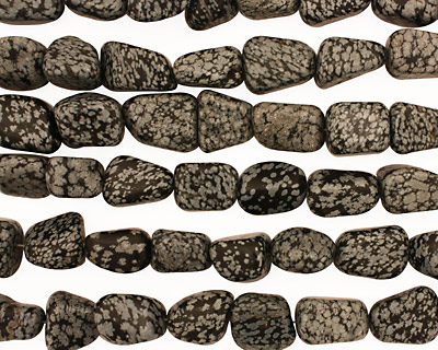 Snowflake Obsidian Tumbled Nugget 16-25x12-20mm