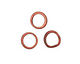 C-Koop Enameled Metal Ruby Red Large Ring 16-17mm