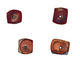 XAZ Raku Stan's Rust Large Squaredelle 5-6x12-14mm