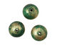 Missficklemedia Patinated Laurel Green Satin Brushed Rondelle 11x17mm