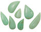 Chrysoprase Flat Freeform Drops 16x25-23x45mm