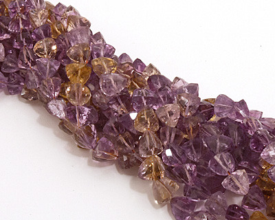Ametrine Faceted Triangle 6-7x8-9mm