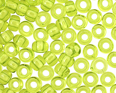 TOHO Transparent Lime Green Round 8/0 Seed Bead