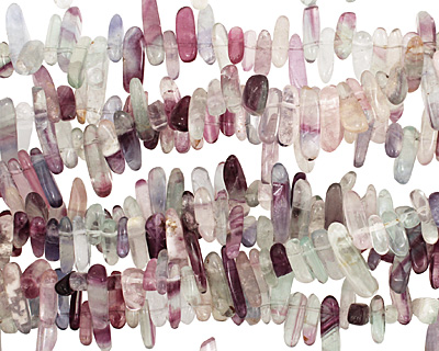 Rainbow Fluorite Stick 3-7x12-24mm