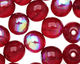 Czech Glass Garnet AB Round 6mm