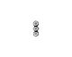 TierraCast Antique Silver (plated) Beaded Seed Bead 3-Hole Bar 3x10mm