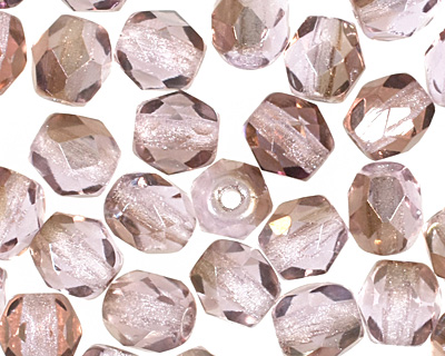 Czech Fire Polished Glass Twilight Alexandrite Round 4mm