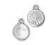 TierraCast Rhodium (plated) Faceted Drop 14x17mm