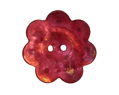 Patricia Healey Copper Flower 2 Hole Button 17mm