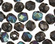 Czech Fire Polished Glass Hematite AB Round 4mm