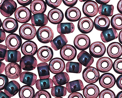 TOHO Luster Light Amethyst (with Jet Lining) Round 8/0 Seed Bead