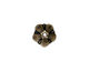 TierraCast Antique Brass (plated) Large Bell Flower Bead Cap 12mm
