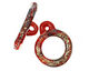 Grace Lampwork Sequoia Dusk Toggle Clasp 25-26x31-31, 39-40mm bar