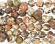 Red Forest Agate Faceted Nugget 14-16x15-17mm