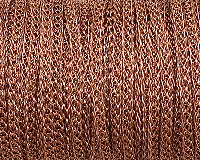 SilverSilk Non-Tarnish Antique Copper 4 Needle Flat Knitted Wire 2.2mm