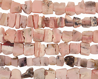 Pink Opal Flat Freeform Rough Slabs 5-12x13-15mm