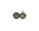 Gunmetal Small Round Ribbon Heirloom Locket 13x15mm