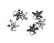 Rustic Charms Sterling Silver Starfish Charm 18x15mm