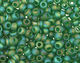 TOHO Transparent Rainbow Frosted Grass Green Round 11/0 Seed Bead