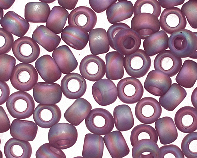 TOHO Transparent Rainbow Frosted Medium Amethyst Round 8/0 Seed Bead